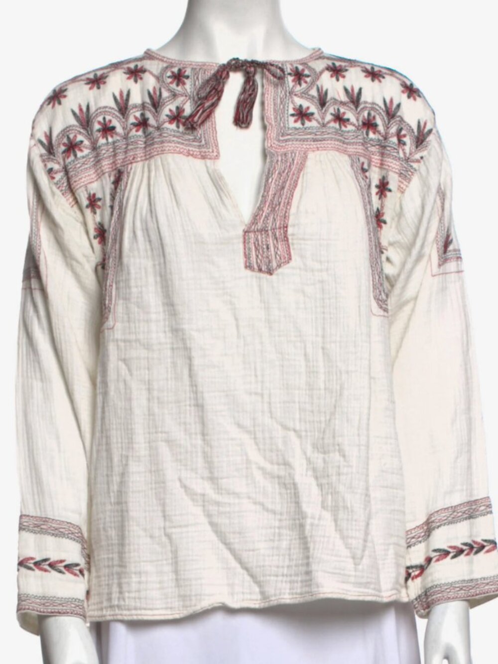 Étoile Isabel Marant embroidered peasant Blouse Printed Size: M US 8 FR 40